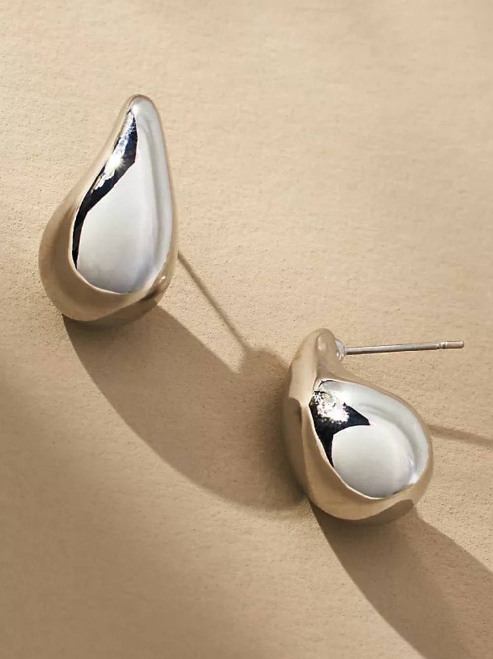 Anthropologie Petra Mini Drop Earrings Silver NWT Baubles Bijoux